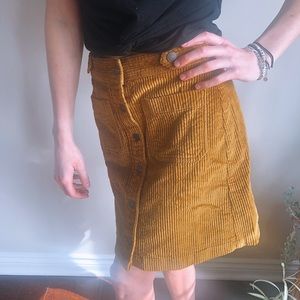 madewell corduroy skirt